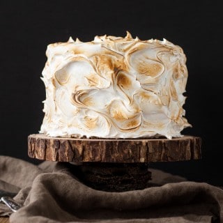 This S'mores Cake is better than the real thing! A graham cracker cake filled with a whipped milk chocolate ganache and topped with toasted marshmallow fluff. | livforcake.com