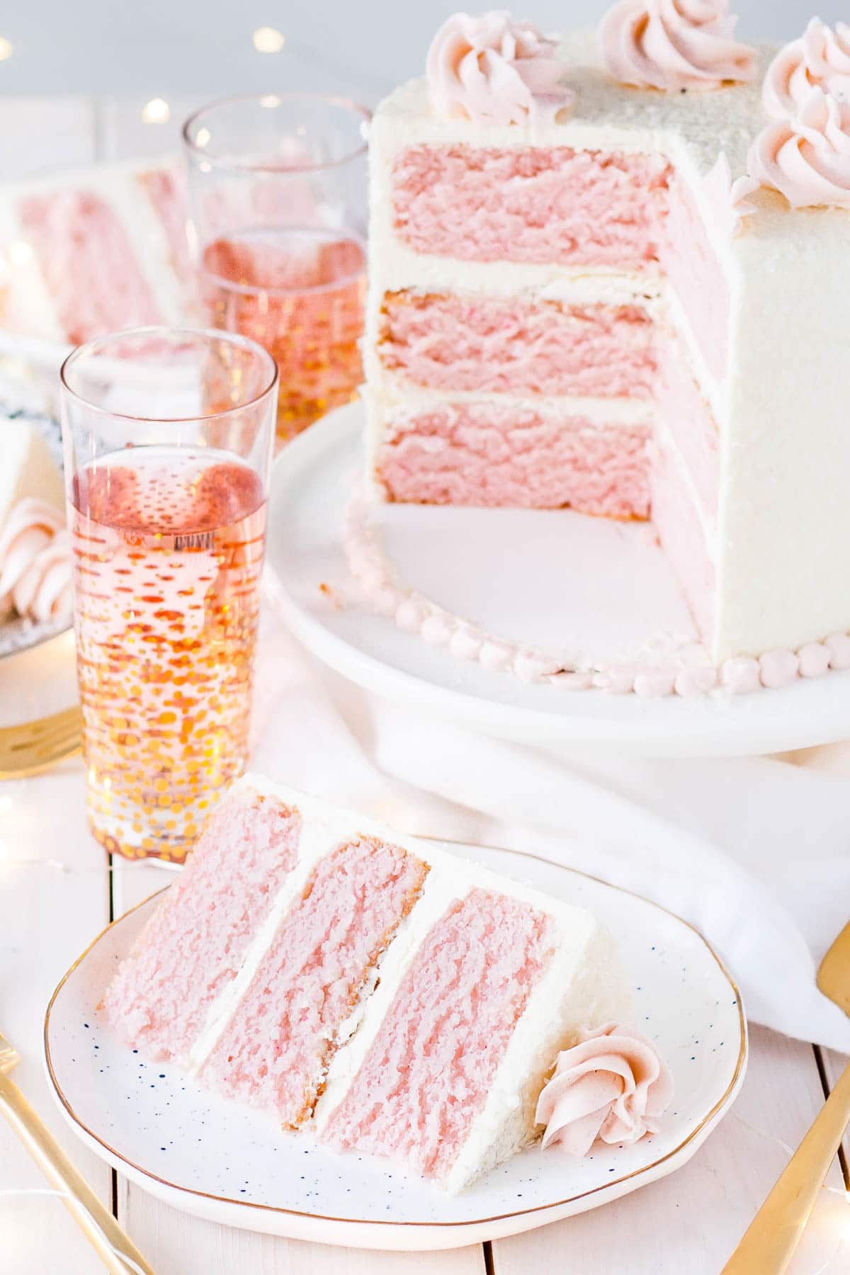 Pink Champagne Cake Liv For Cake