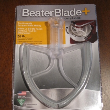 Beater blade in its packaging.
