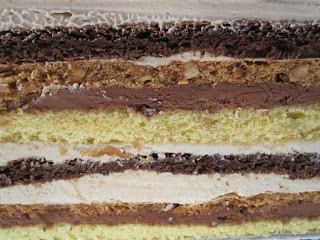 Close up of the layers.