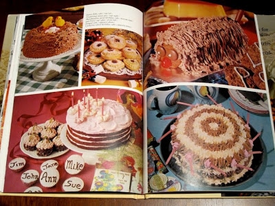 Photo of the inside of the cookbook.