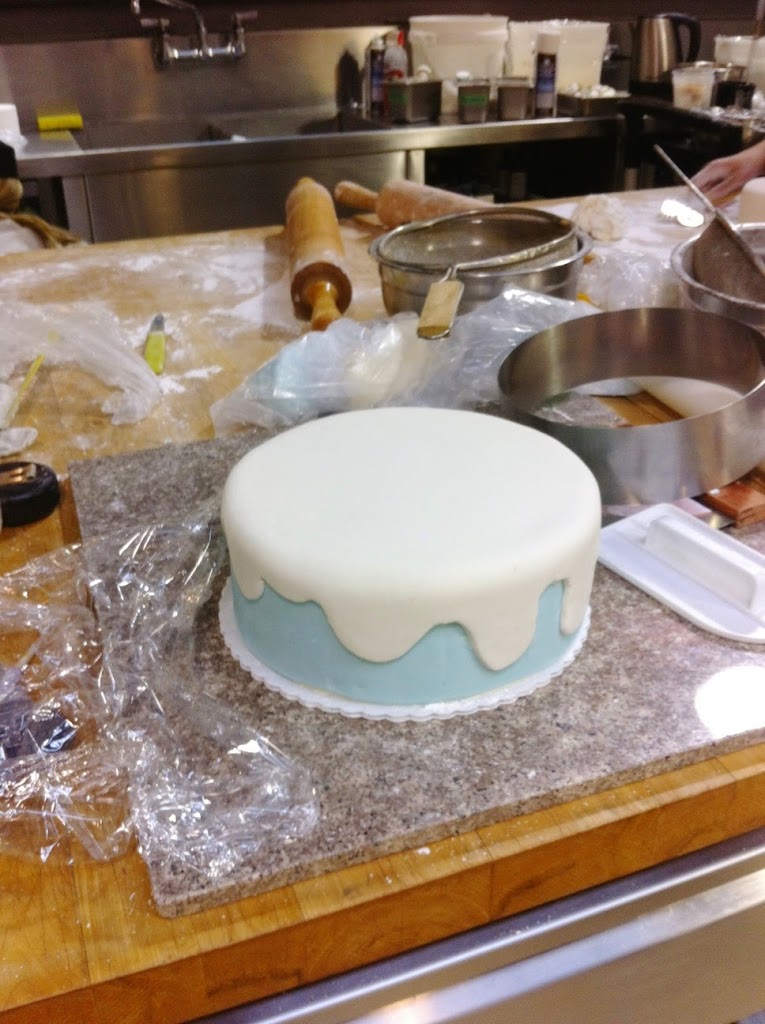 Scenes from a pastry kitchen.