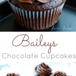 Delicious chocolate cupcakes with a whipped chocolate Baileys buttercream. | livforcake.com