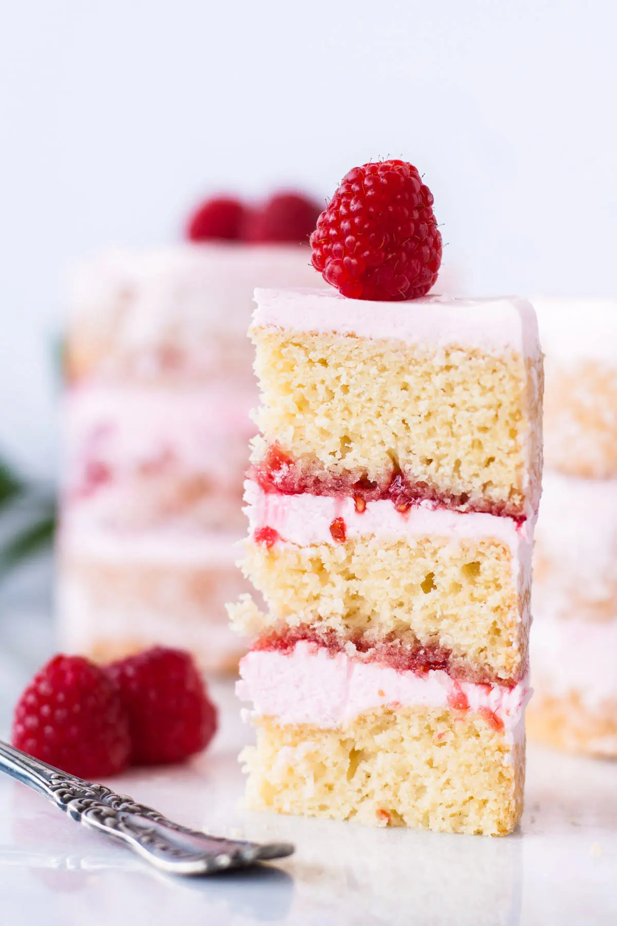 Raspberry Fluff Cake Recipe - Soulfully Made