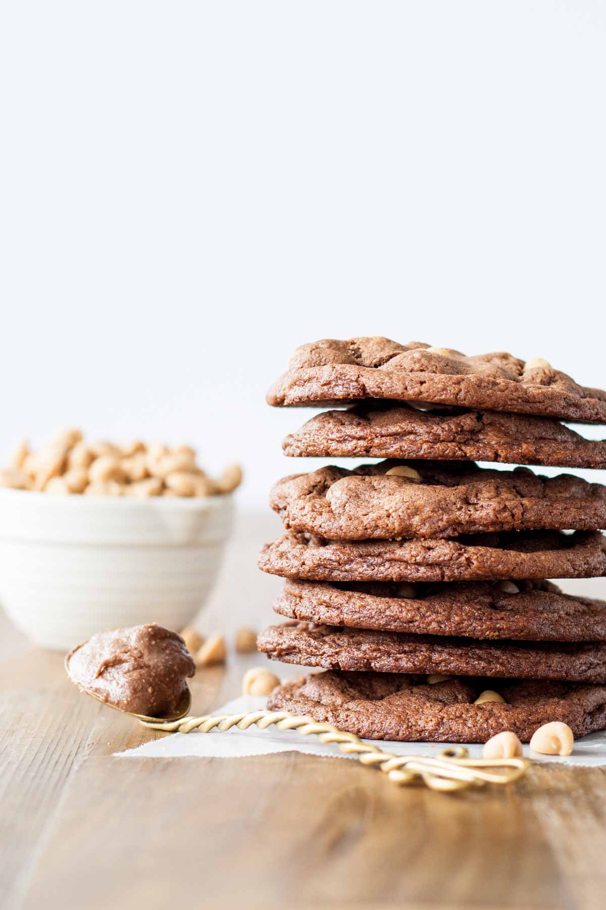 Large stack of cookies.