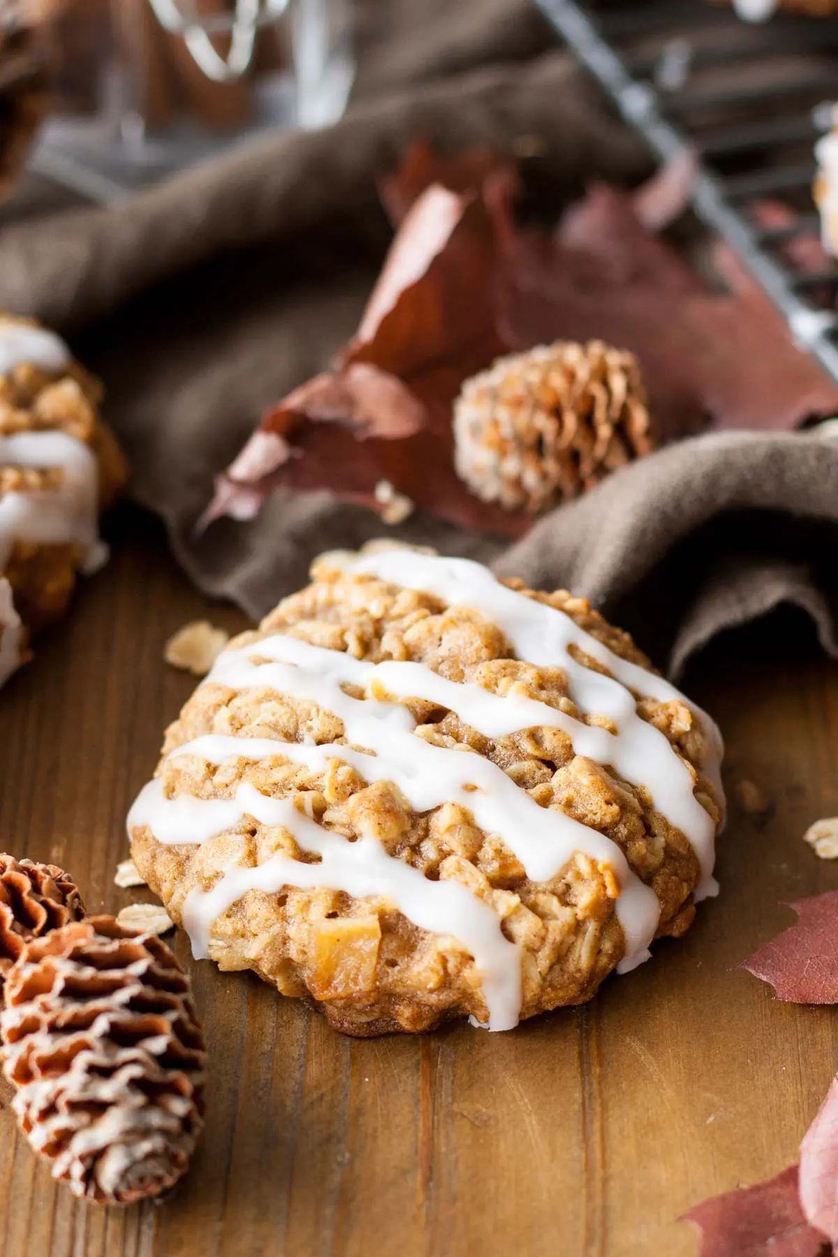 Caramelized Apple Oatmeal Cookies | Liv for Cake