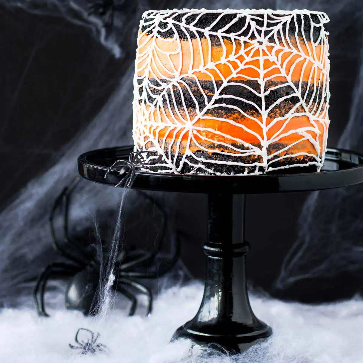 Halloween Spider Web Cake - Keep Halloween 2020 sweet with cake!