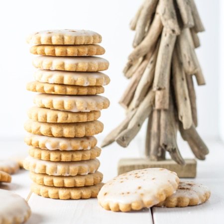 A stack of cookies.