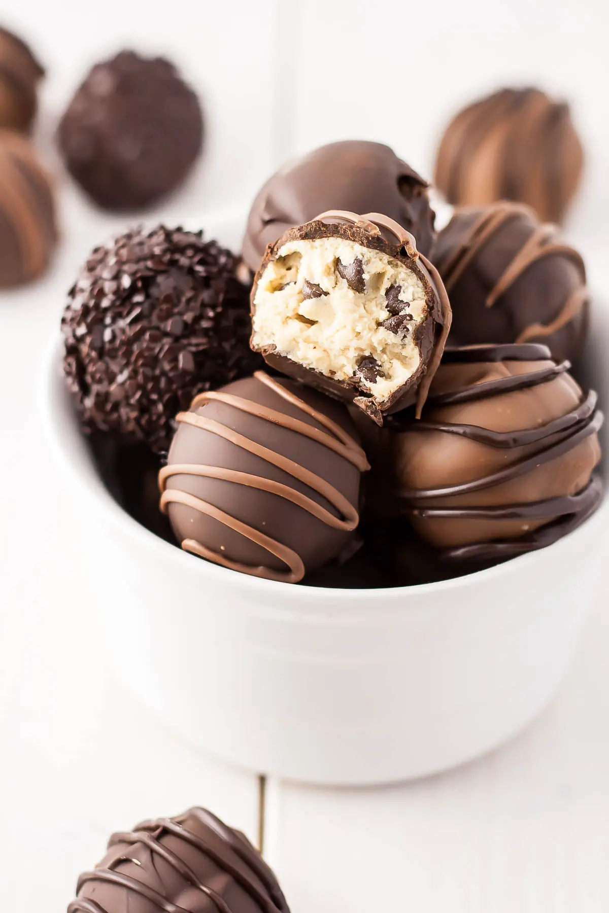 Chocolate Chip Cookie Dough Truffles - Bakerella