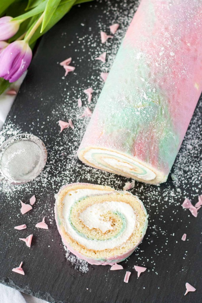 Watercolor Cake Roll Liv for Cake