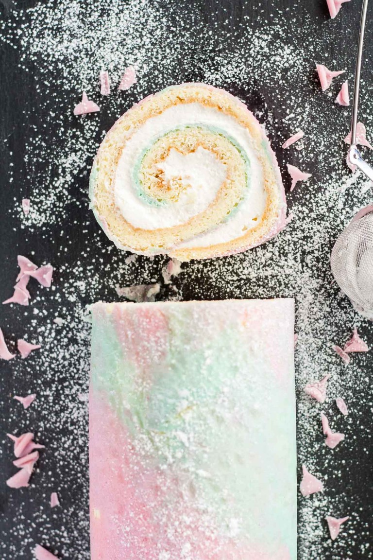 Watercolor Cake Roll Liv for Cake