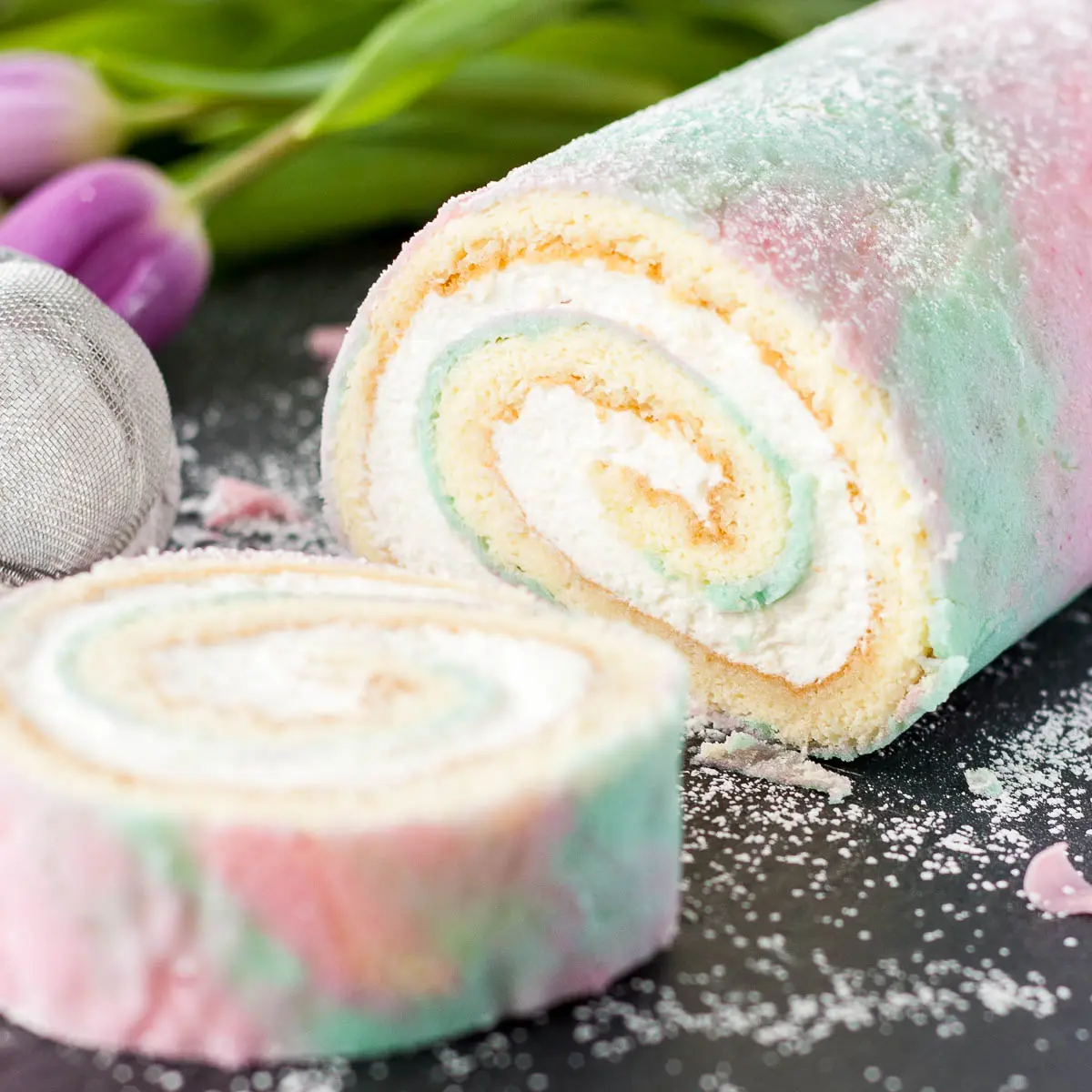 EASIEST Soft Vanilla Swiss Roll Cake - Scientifically Sweet