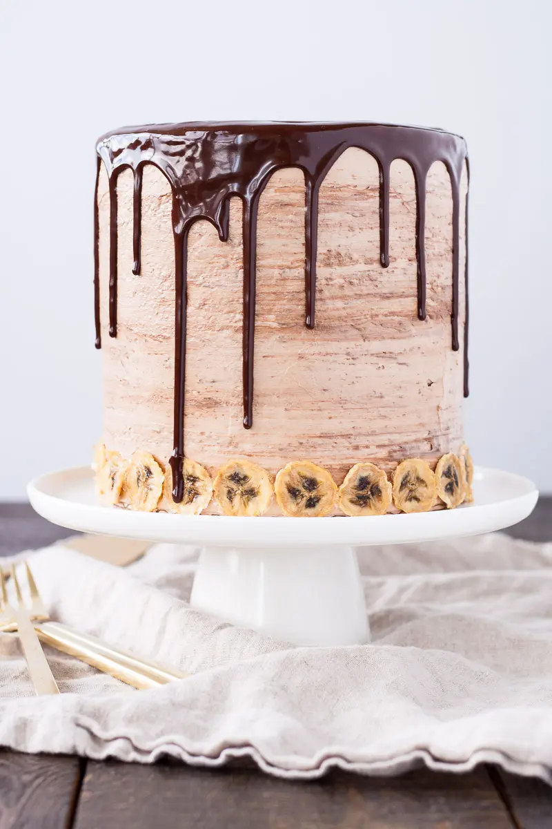 Yellow Cake with Nutella Meringue Buttercream - hello kelinda