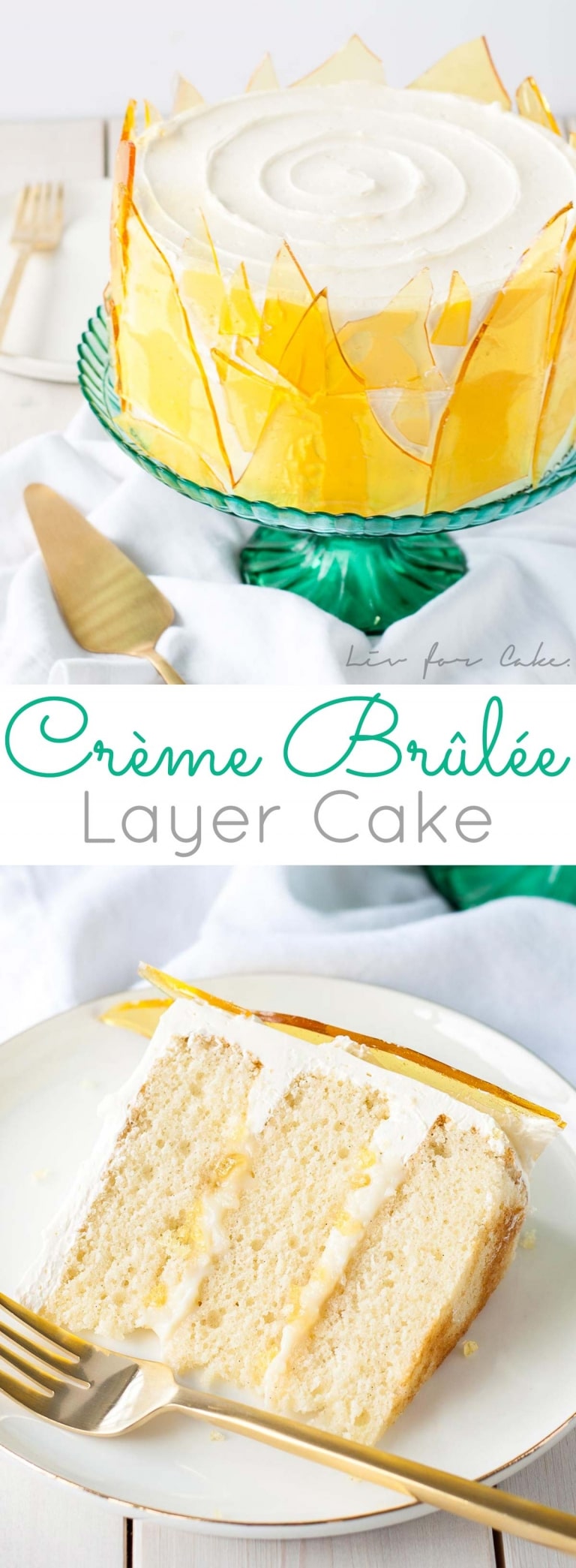 Crème Brûlée Cake Liv for Cake