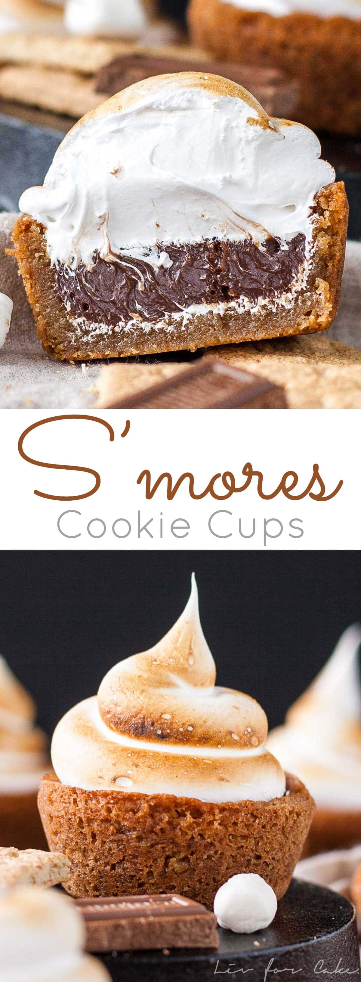 Cookie cup photo collage