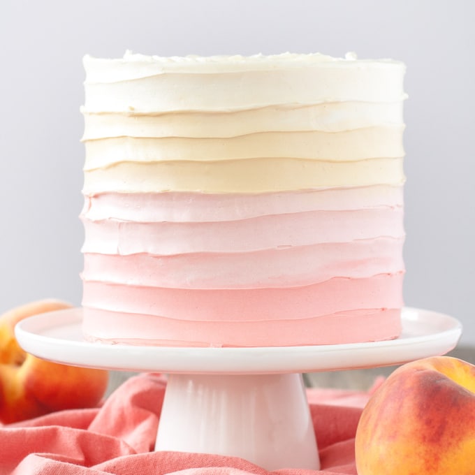 Ombre Peach Cake Liv for Cake
