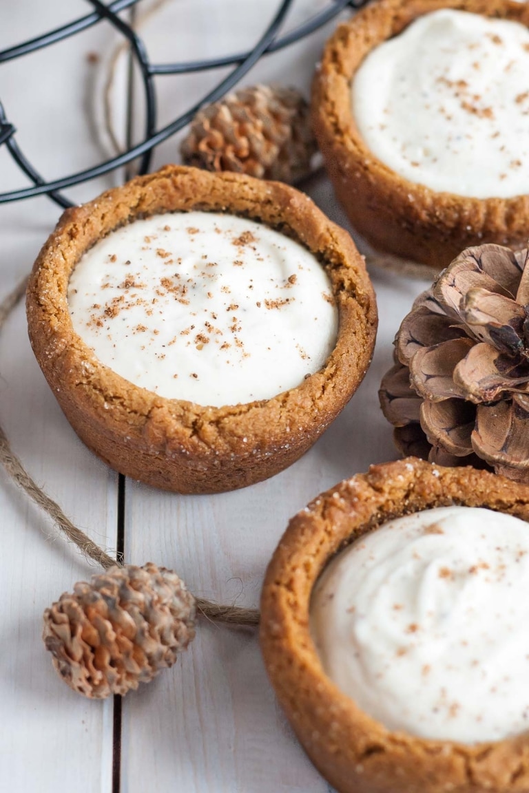 Eggnog Cheesecake Cookie Cups Liv for Cake