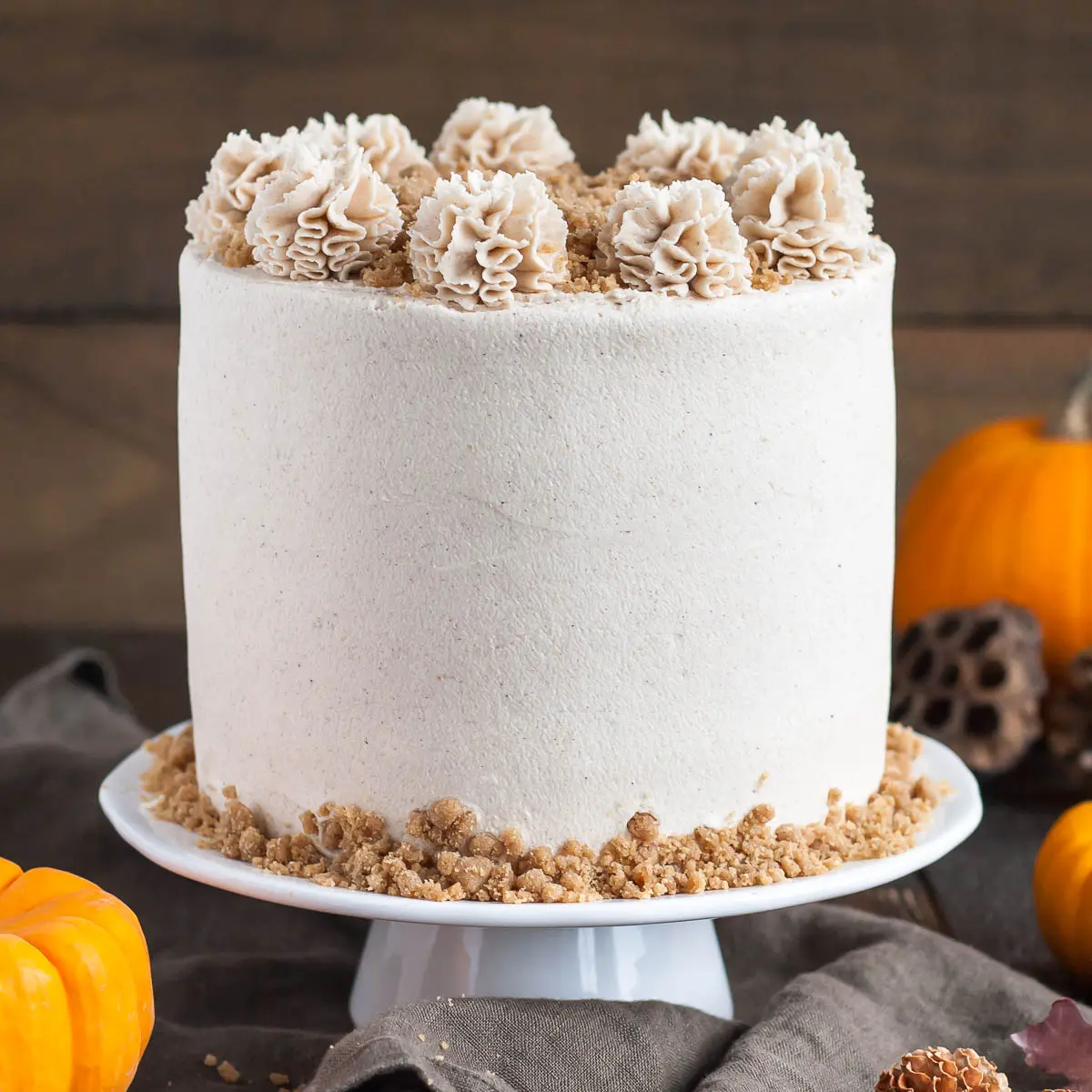 Maple Streusel Pumpkin Cake - Liv for Cake