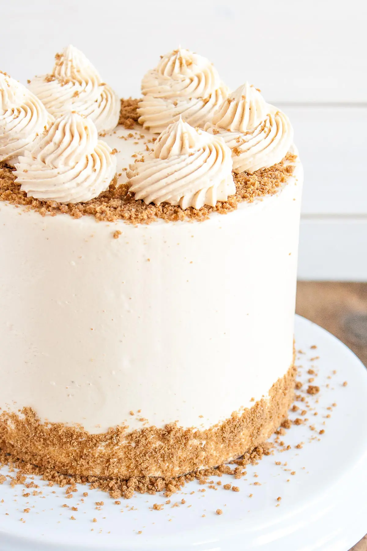 Chocolate Chip Cookie Crunch Cake with Brown Butter Cream Cheese Frosting