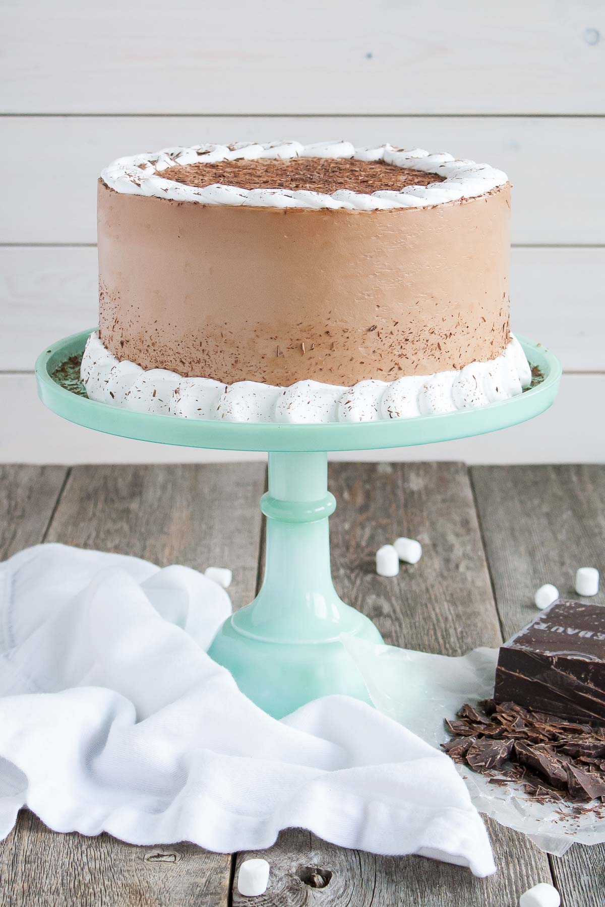 Hot Chocolate Cake With Marshmallow Filling - Liv for Cake