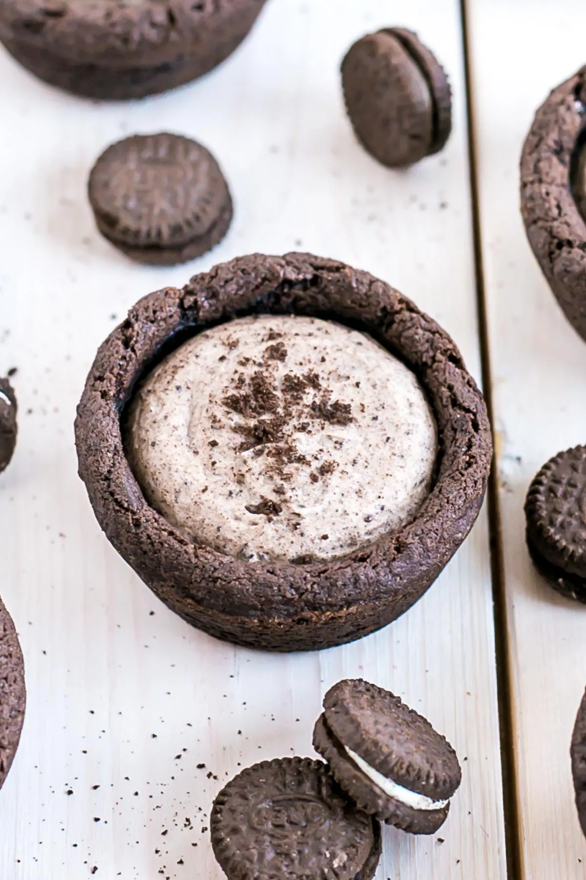 A close up of a cookie cup.