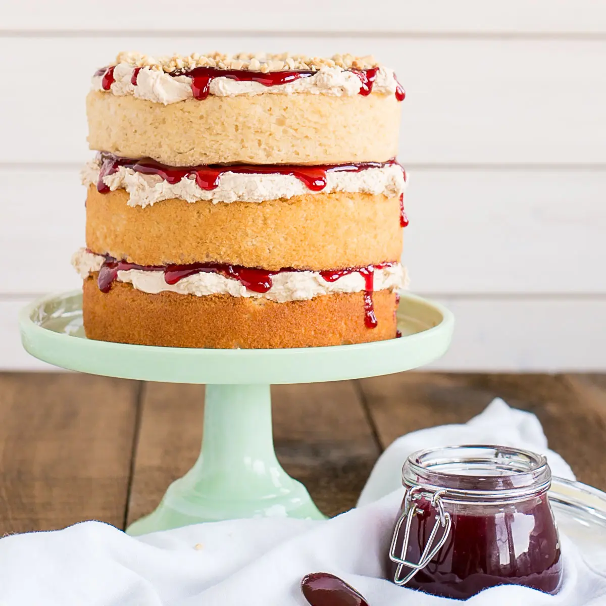 Sponge cake with fruit and jelly - Jacek Placek - Homemade cakes, Cakes,  Cookies