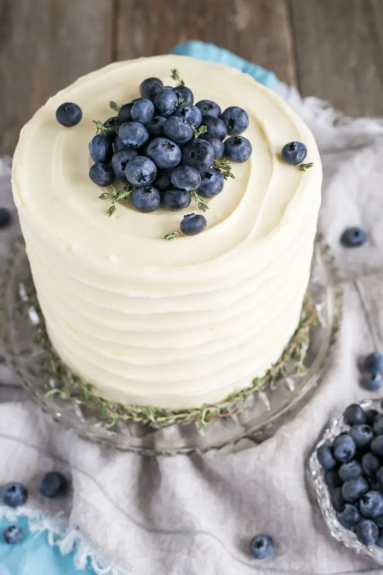 Blueberry Banana Cake with Cream Cheese Frosting - Liv for Cake