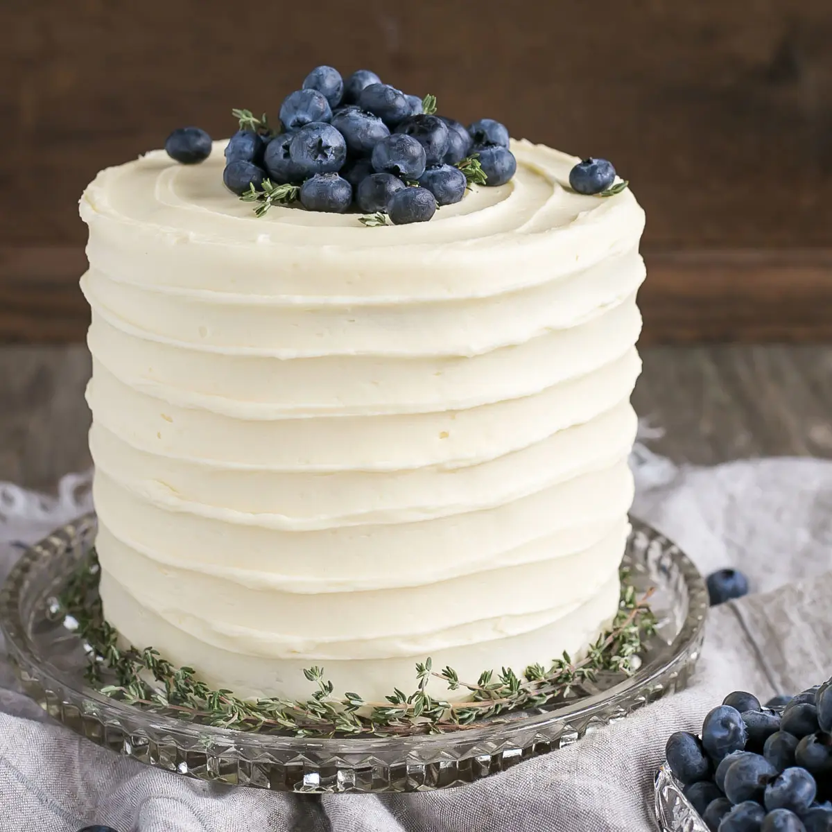 Vanilla Chiffon Cake with Blueberry Buttercream - Challenge Dairy