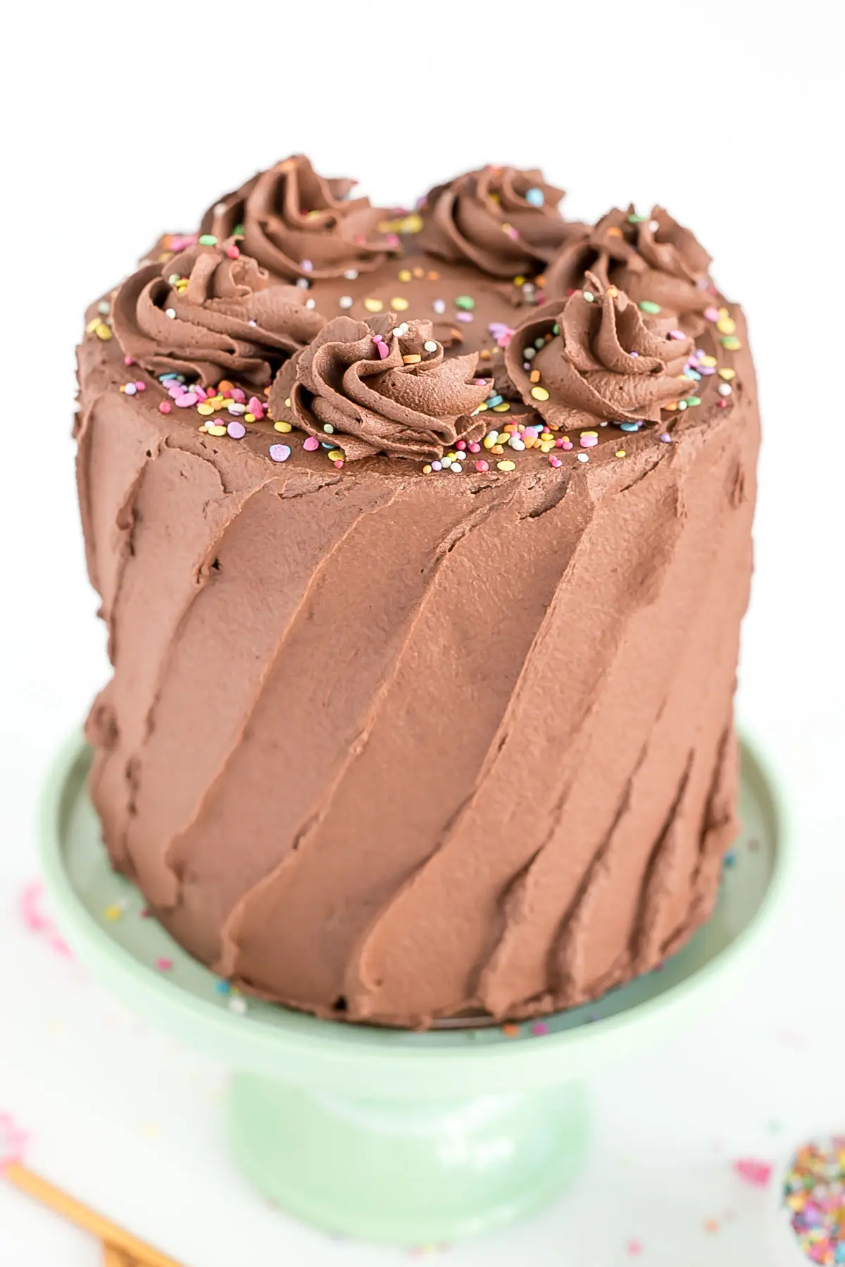 Chocolate Chip Cake With Whipped Chocolate Buttercream Liv For Cake