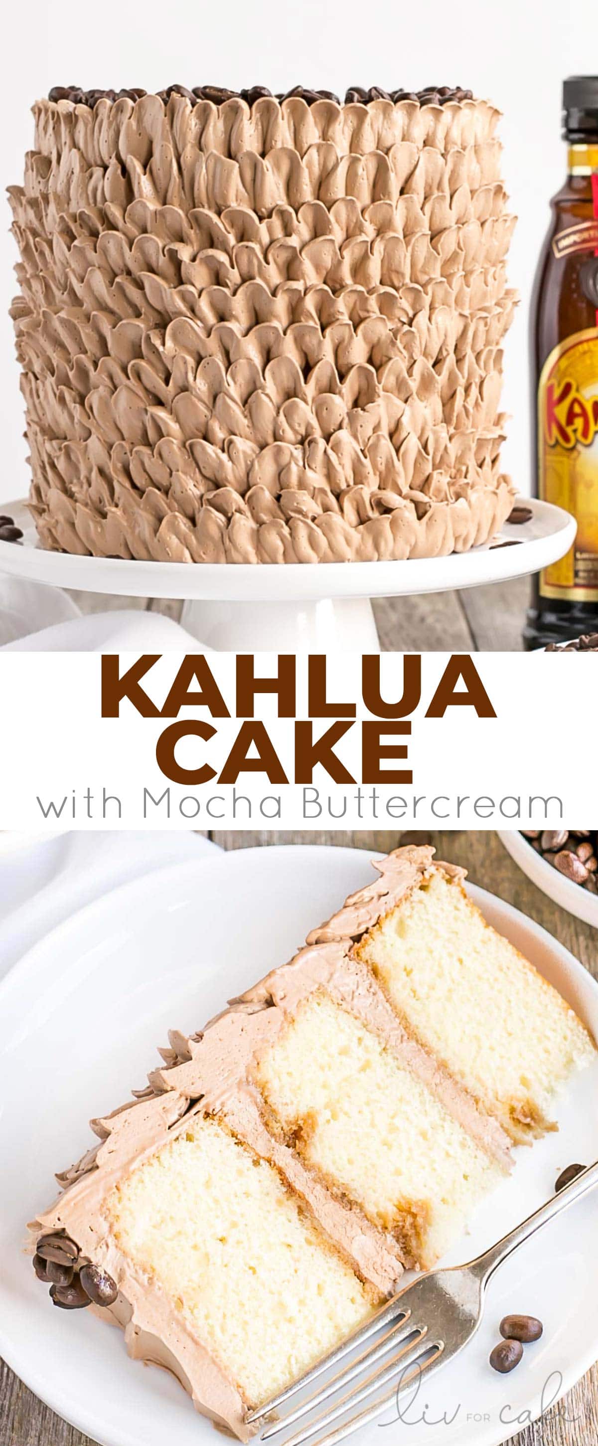 Kahlua Cake collage