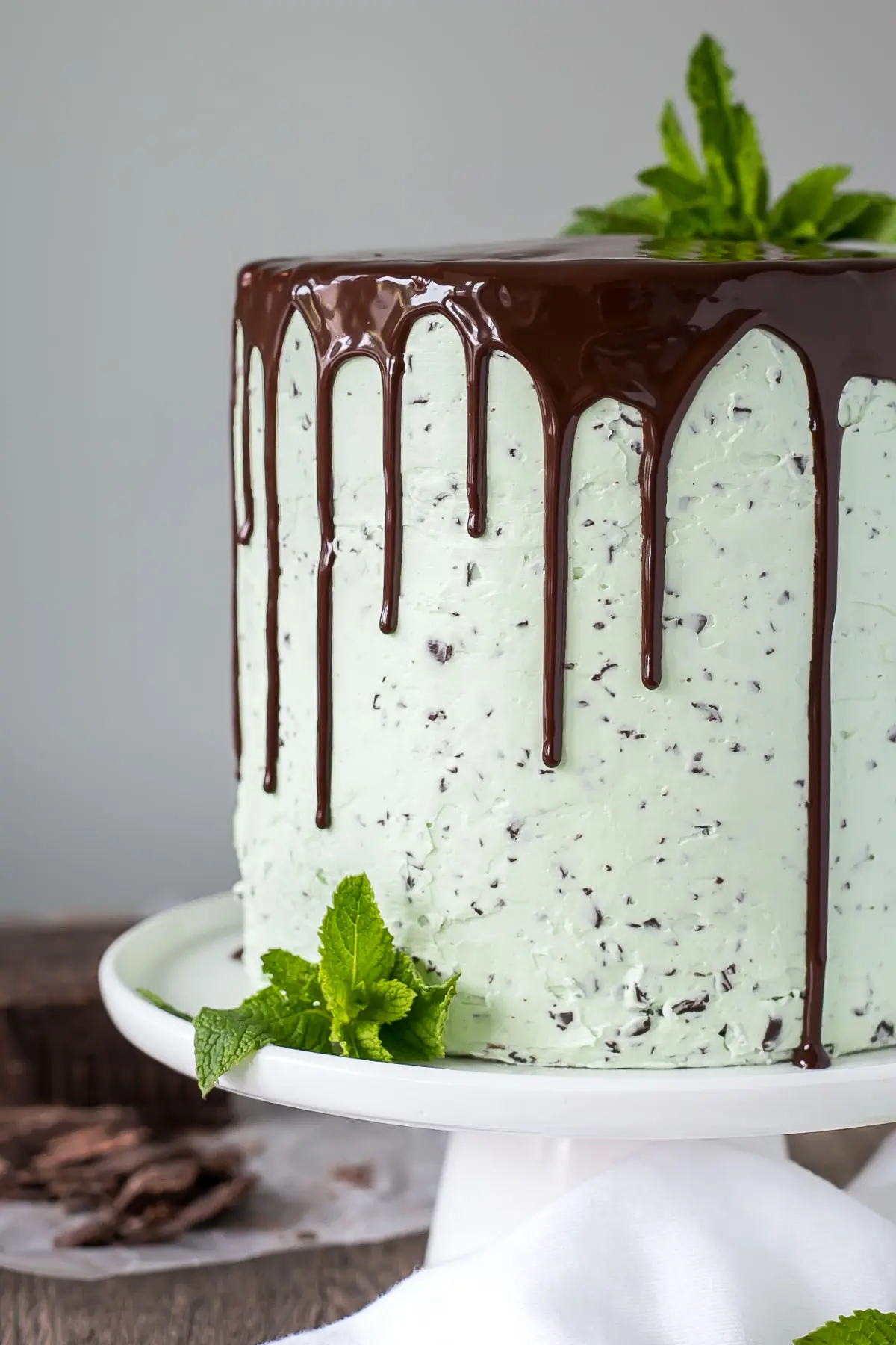 Mint Chocolate Chip Wedding Cake