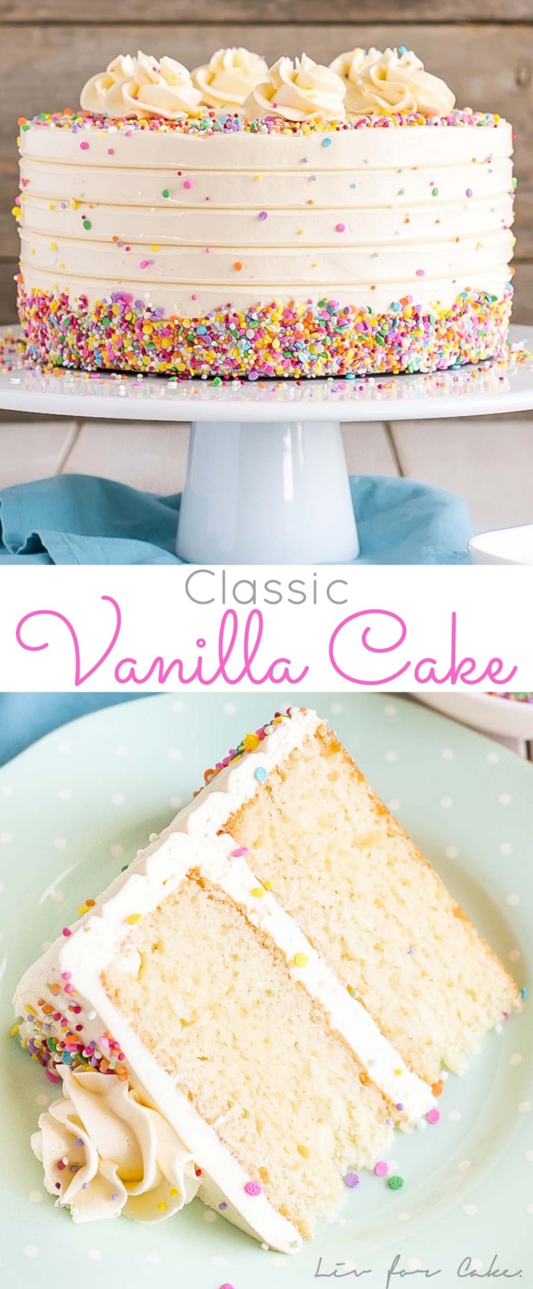 Vanilla Cake With Vanilla Buttercream Liv for Cake