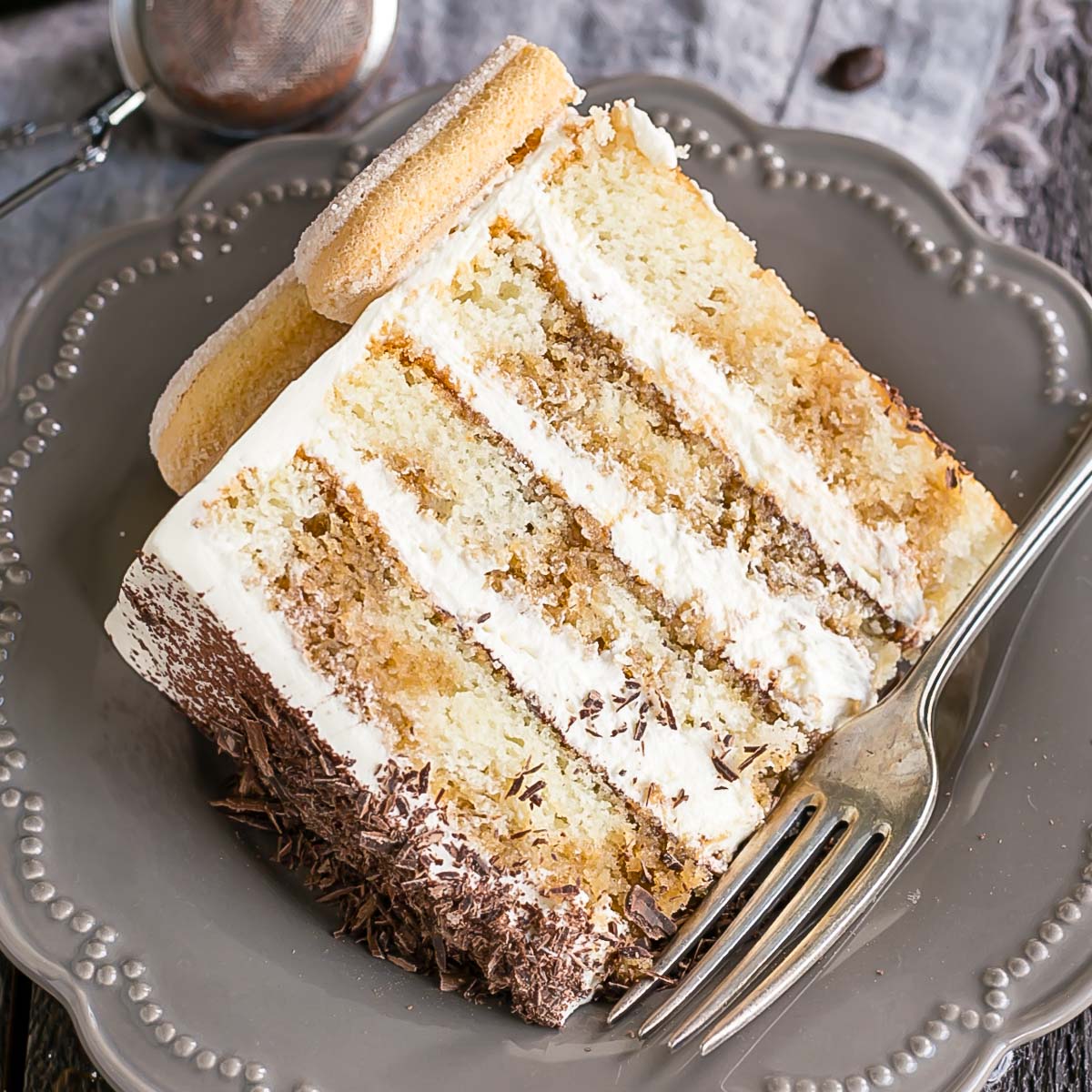 Low Carb Italian Cream Cake - All Day I Dream About Food