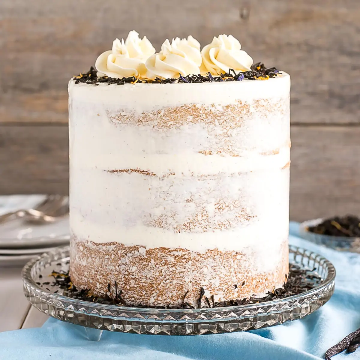 Earl Grey Cake With Vanilla Bean Buttercream - Liv for Cake