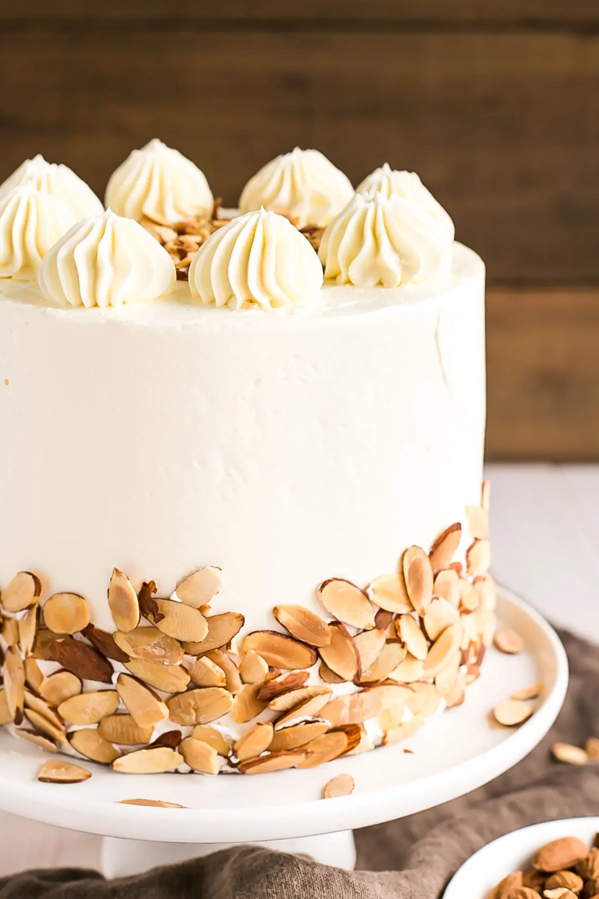 Toasted Almond Cake - Gretchen's Vegan Bakery