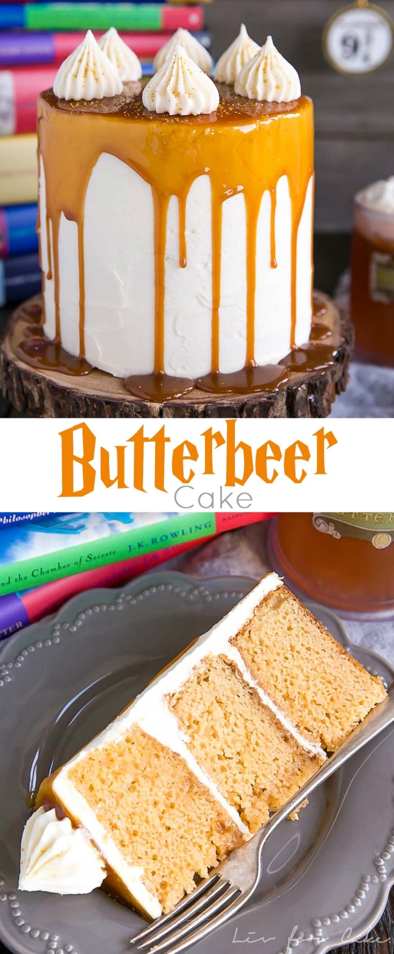 Butterbeer Cake (Harry Potter Cake) Liv for Cake