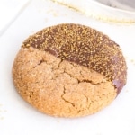 Close up of a cookie