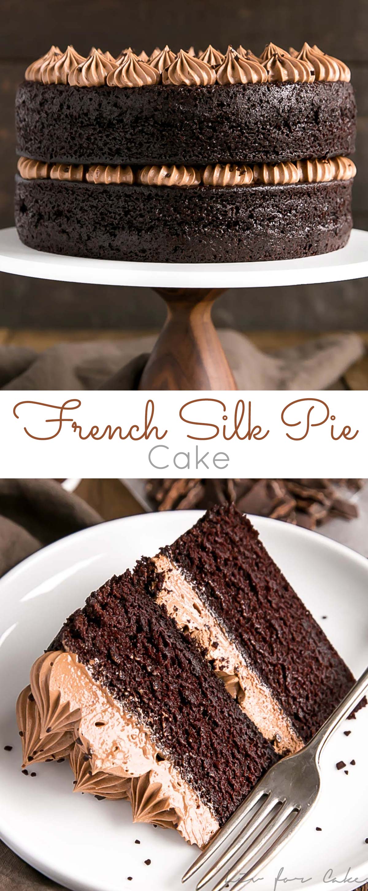 Chocolate cake photo collage