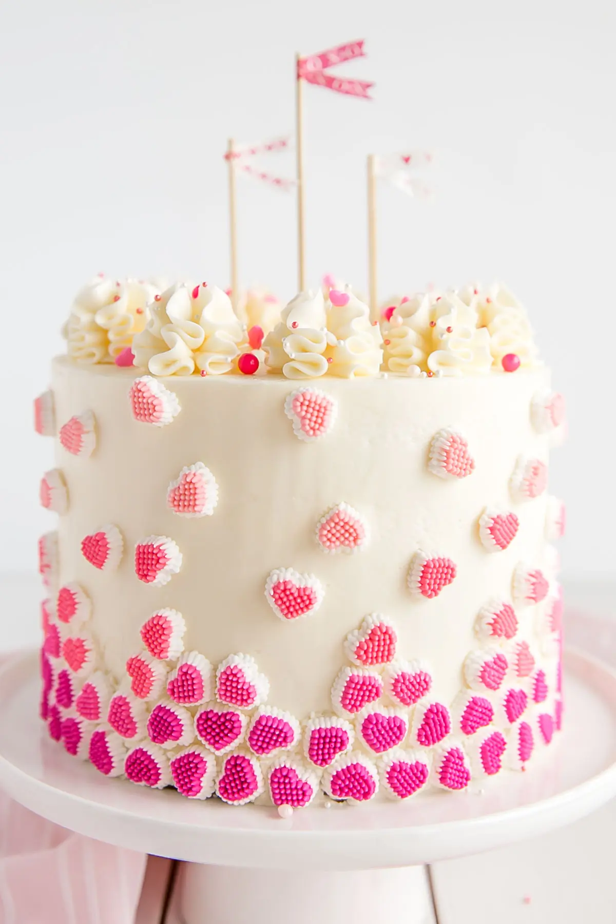 Pink Colour Wedding Cake Beautiful Design Stock Photo 1031478118 |  Shutterstock