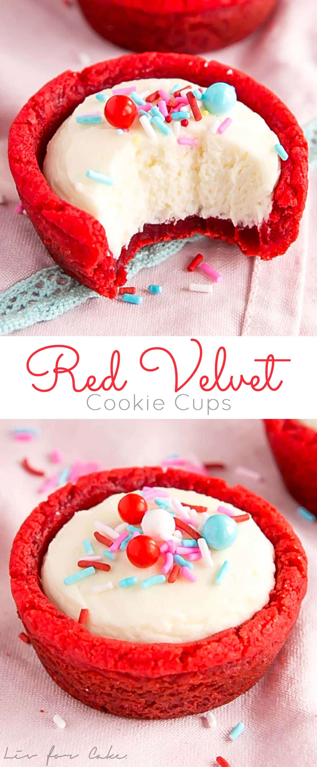 Photo collage of cookie cups