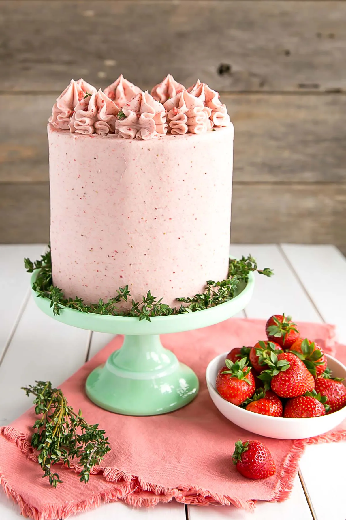 No artificial colors or flavours in this from scratch Strawberry Cake recipe!
