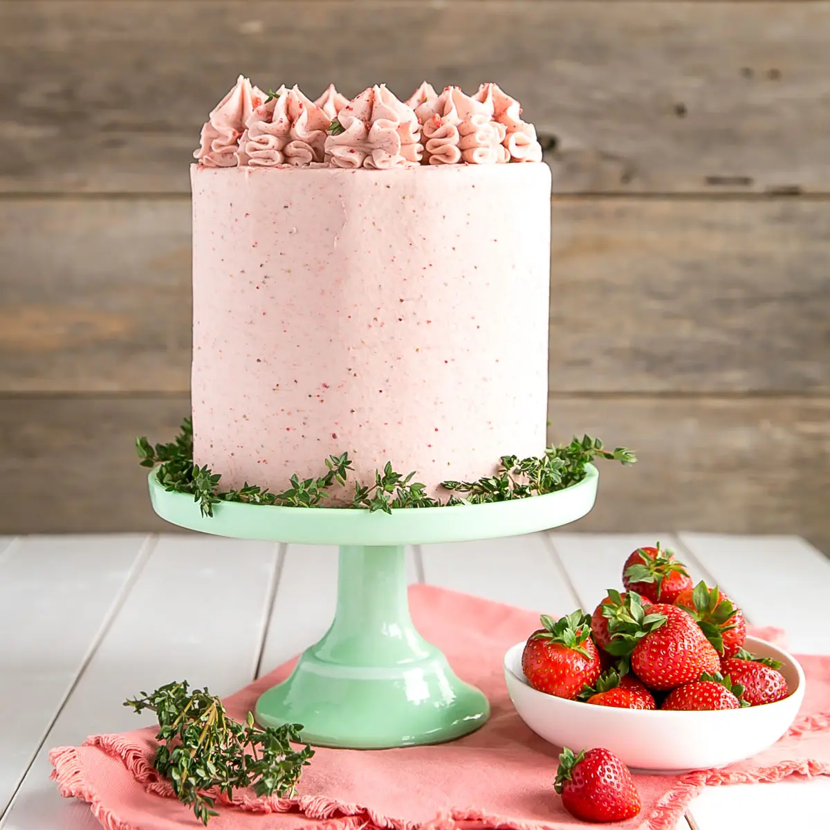 Strawberry Cake with Mascarpone Buttercream | Liv for Cake