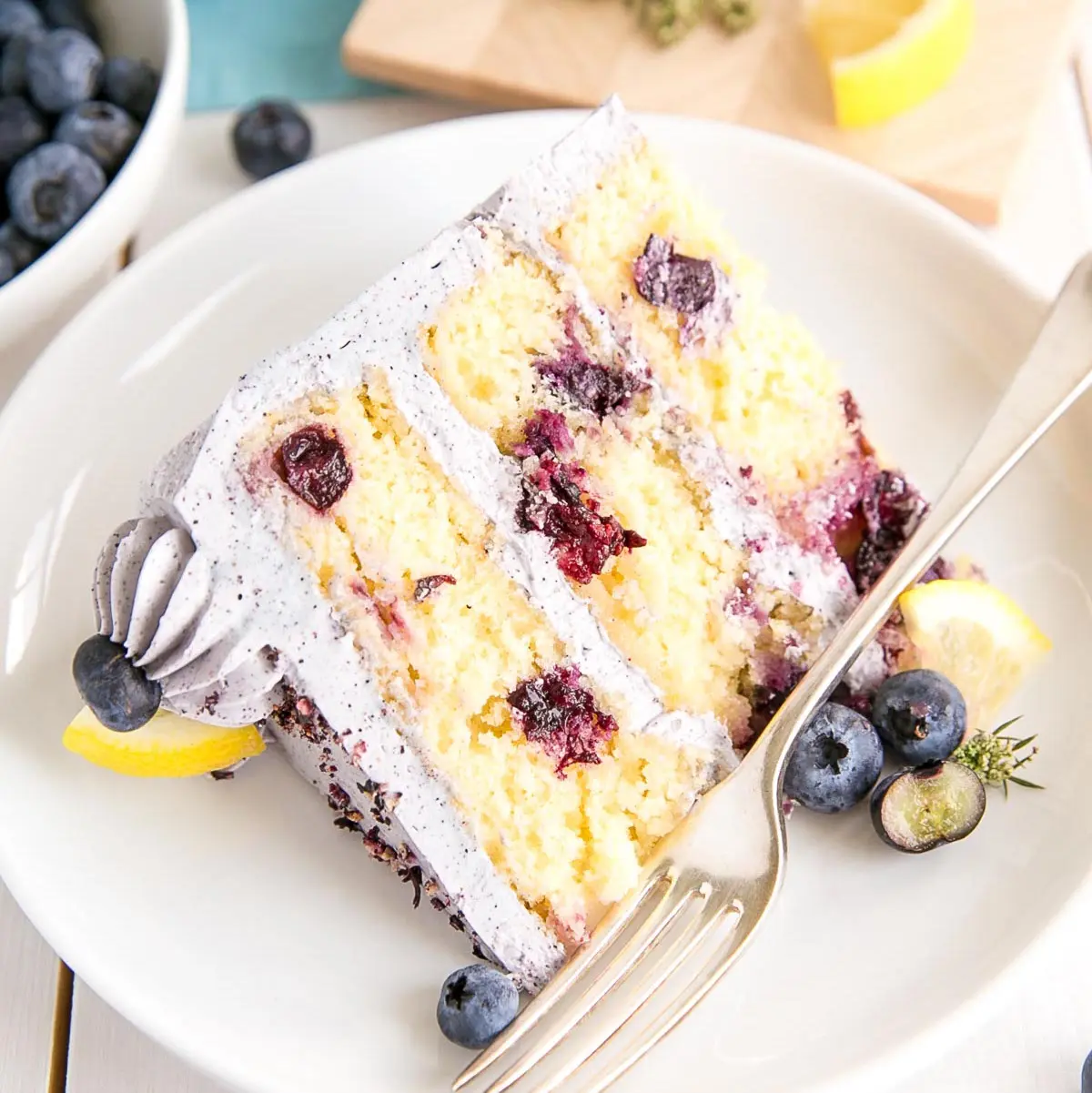 Lemon Blueberry Cake - Liv for Cake