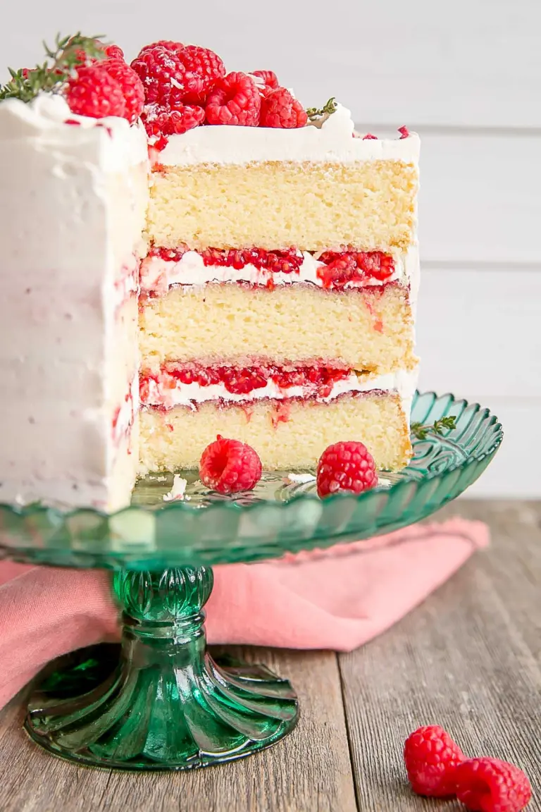 White Chocolate Raspberry Cake - Liv for Cake