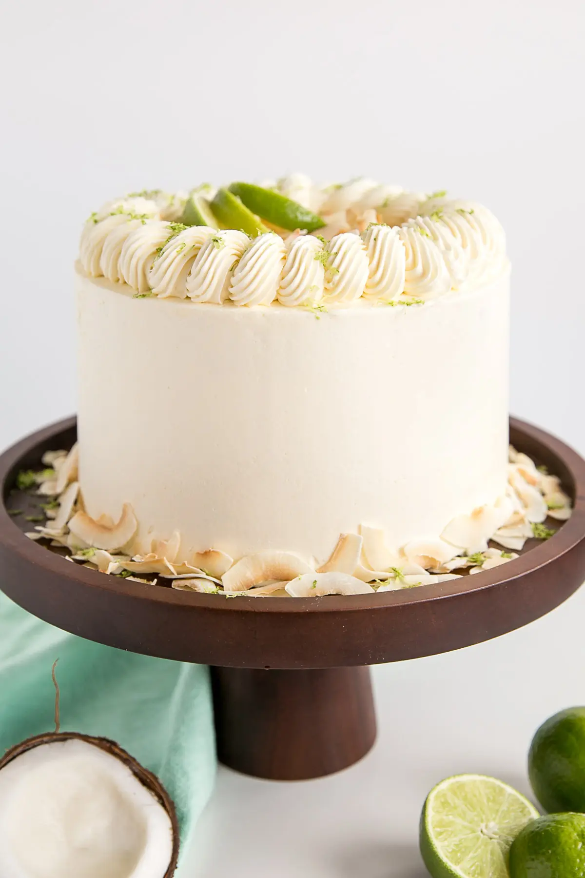 Coconut Cake with Coconut Cream Cheese Frosting - beckys baking delights