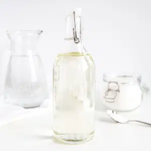 simple syrup in a jar
