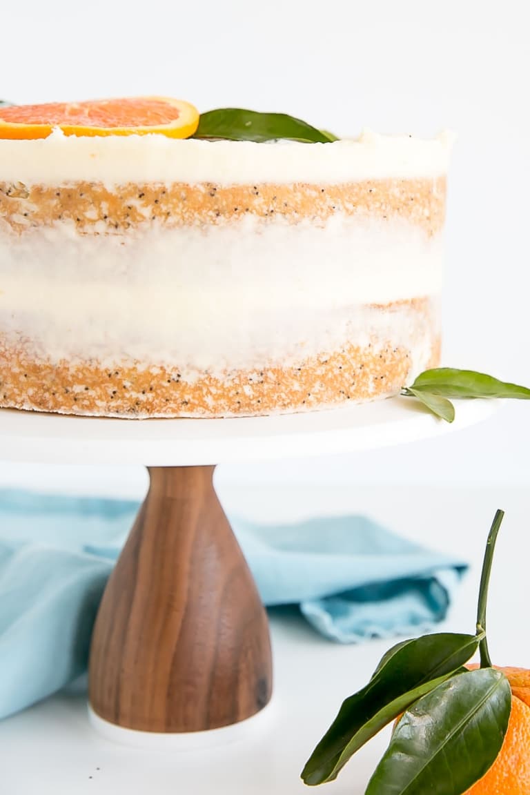 Orange Poppy Seed Cake with Mascarpone Frosting Liv for Cake
