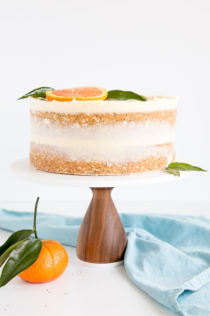 Orange Poppy Seed Cake with Mascarpone Frosting Liv for Cake