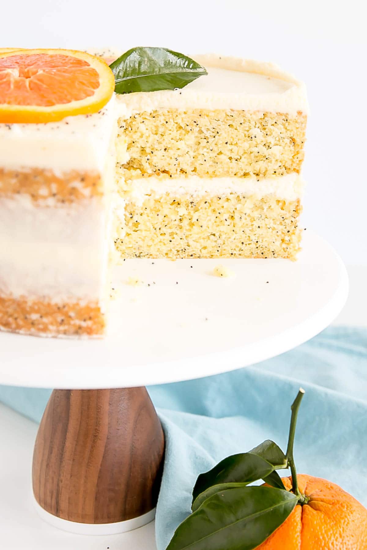 Orange Poppy Seed Cake with Mascarpone Frosting Liv for Cake