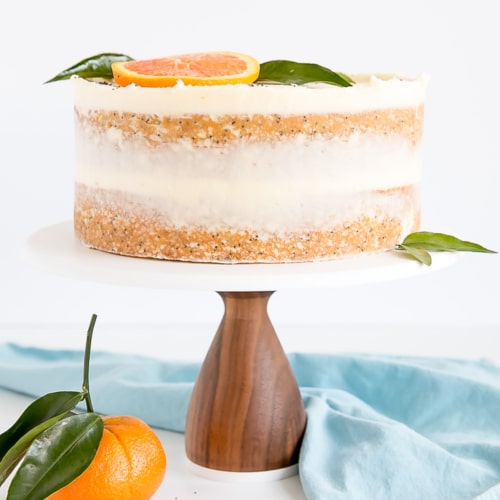 Orange Poppy Seed Cake with Mascarpone Frosting Liv for Cake